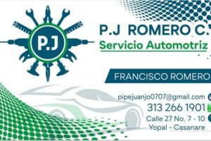 P.J ROMERO C. Servicio automotriz