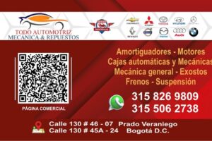 Todo automotriz Amortiguadores frenos y exostos